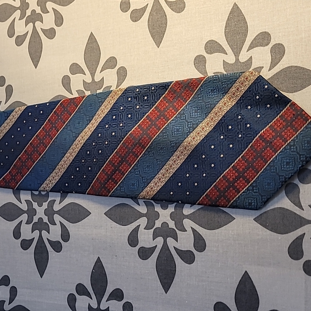 Wembly Red, White, and Blue Tie